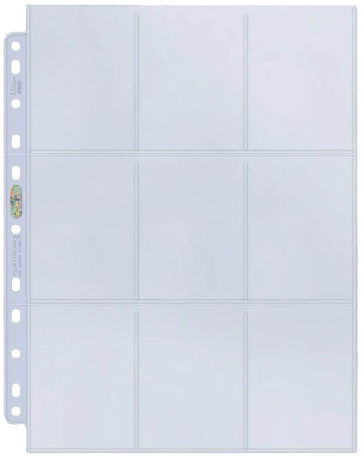 Ultrapro : Boite de 100 feuilles Platinum Serie