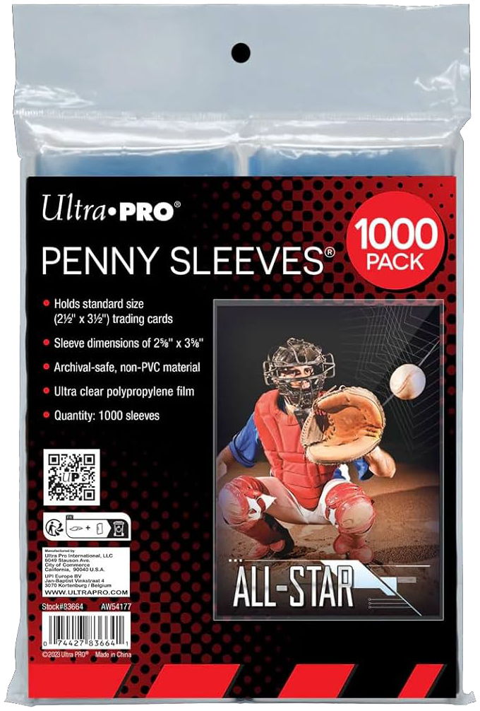 Ultrapro : Paquet de 1000 Penny Sleeves