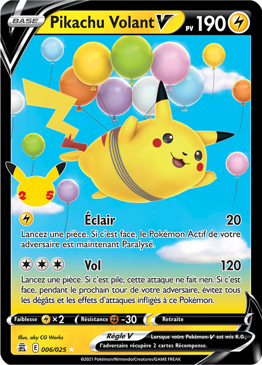 [FR] [NM] Pikachu Volant V 006/025
