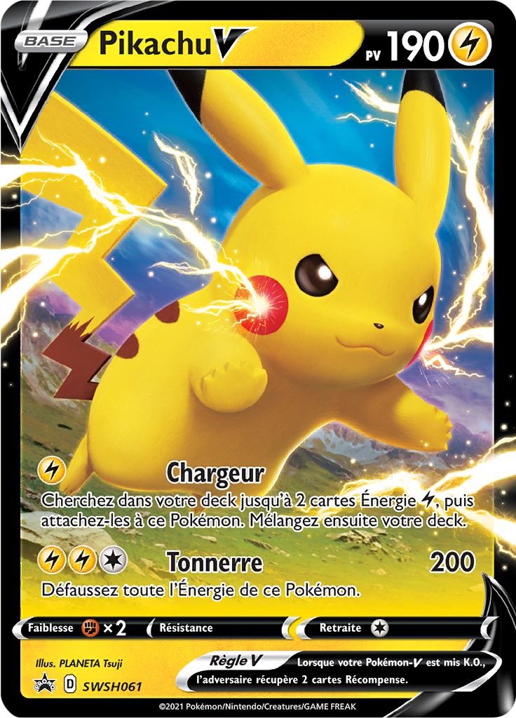 [FR] [NM] Pikachu V SWSH061