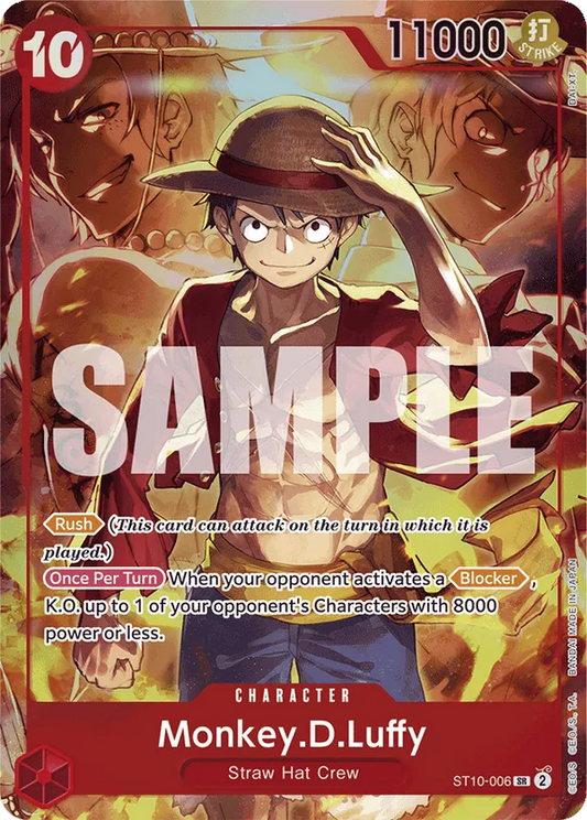 [EN] [NM] Monkey D Luffy ST10-006 Parallèle [Scellée]