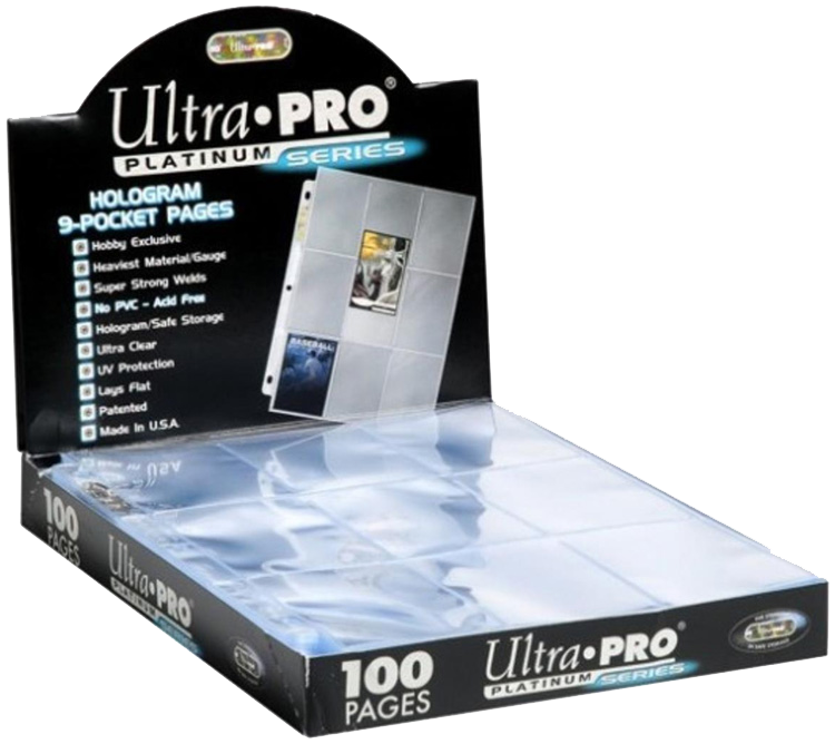 Ultrapro : Boite de 100 feuilles Platinum Serie